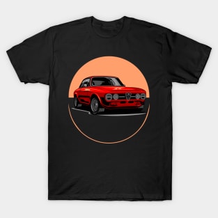 Red alfa romeo giulia classic T-Shirt